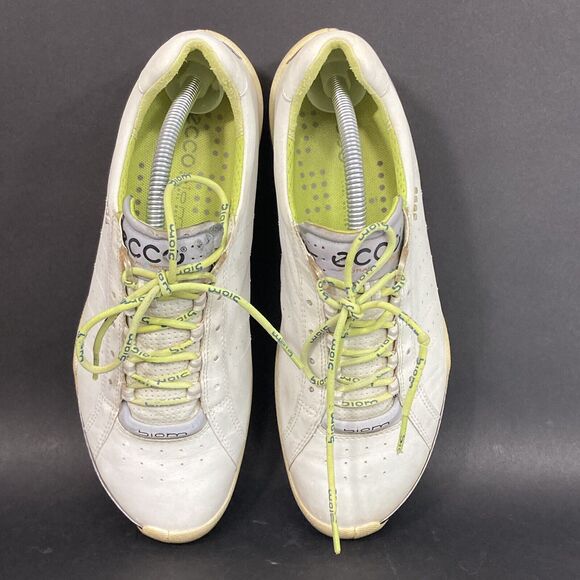 Ecco Biom -Women's Sz 40(9.5) Natural Motion -White Yak Leather -Spikeless Golf - Picture 4 of 14